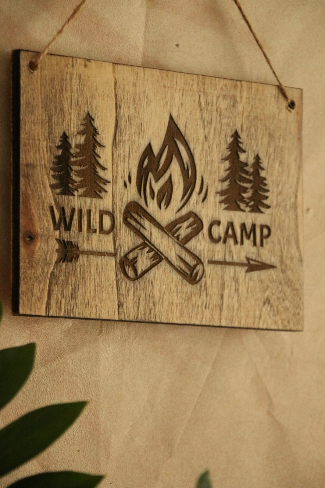 Hoyatap El Boyama Ahşap Oyma Desenli Rustik Tablo